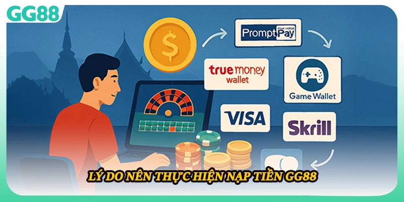 Lý do nên thực hiện nạp tiền GG88 